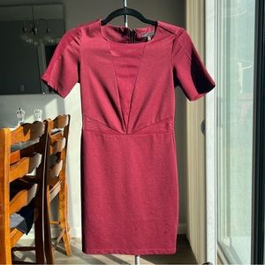 Lucca Couture Mesh Panel Dress